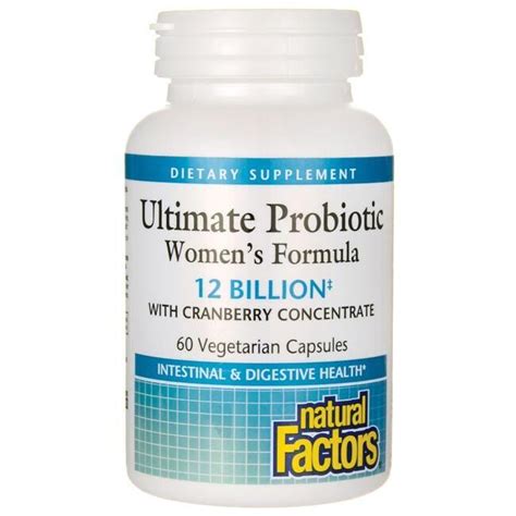 Natural Factors Ultimate Probiotic Women's Formula 12 Billion CFU 60 ...