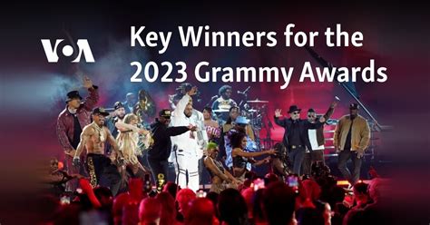 Key Winners for the 2023 Grammy Awards