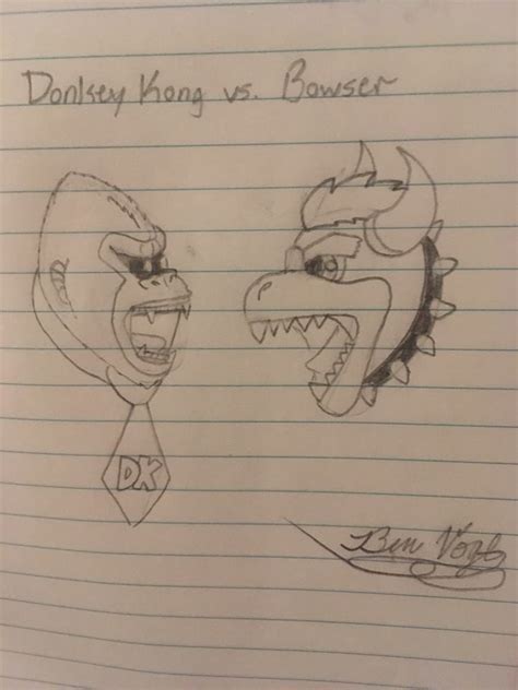 Donkey Kong vs. Bowser by AnimalOfEden on DeviantArt