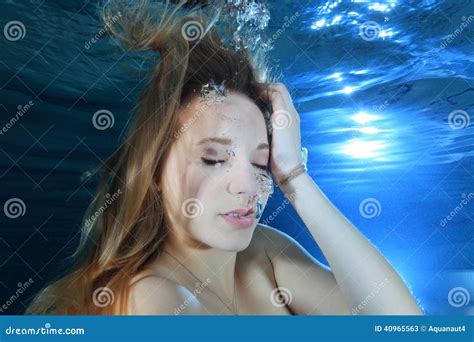 Woman Underwater Stock Photo - Image: 40965563