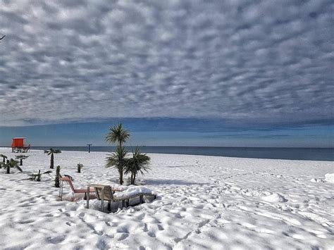 Snowy beach : pics