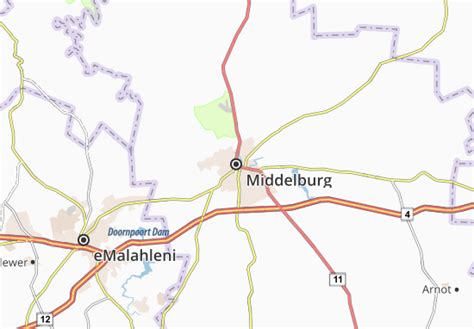 MICHELIN Middelburg map - ViaMichelin