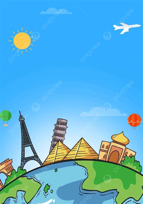 รูปCartoon Hand Drawn Flat Simple, Theme, Cartoon, Tourismภาพพื้นหลังสำหรับการดาวน์โหลดฟรี - Pngtree