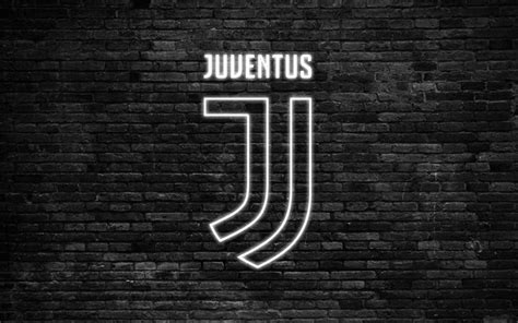 Download wallpapers Juventus, 4k, Serie A, the new Juventus logo, Italy, football, neon logo ...