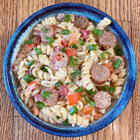 One Pot Creamy Andouille Sausage Pasta