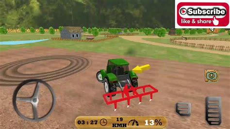 Tractor driving game video for childrans - YouTube