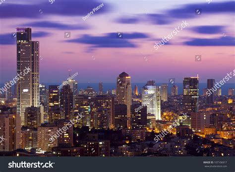 Tel Aviv Ramat Gan Skyline Sunset Stock Photo 107106917 | Shutterstock