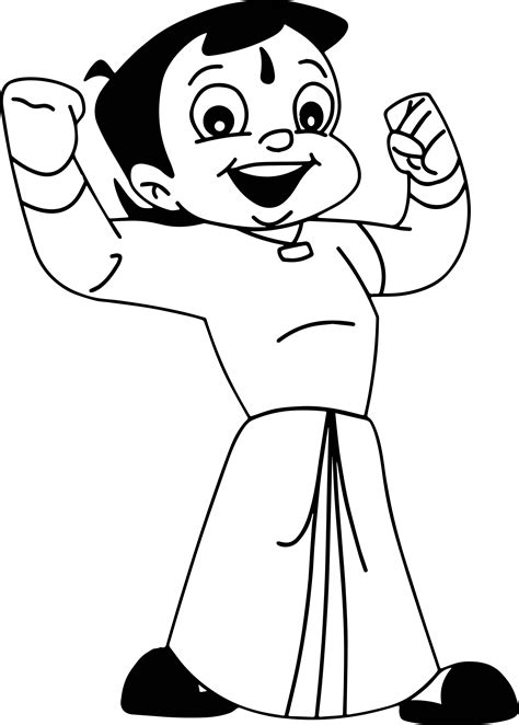 Chota Bheem Cartoon Drawing at GetDrawings | Free download