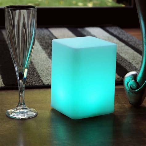 Cordless Colour Changing LED Table Lamp, Ambient Bedside Night Light – PK Green UK