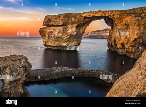 Gozo, Malta - The beautiful Azure Window, a natural arch and famous ...