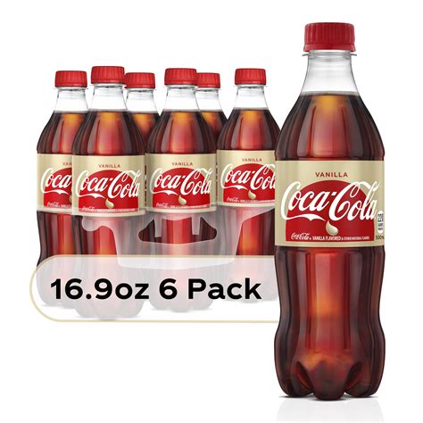 Coca-Cola Vanilla Bottles, 16.9 fl oz, 6 Pack - Walmart.com