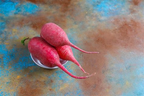 Free Photo | Various fresh radishes,white radish,long pink radish and ...