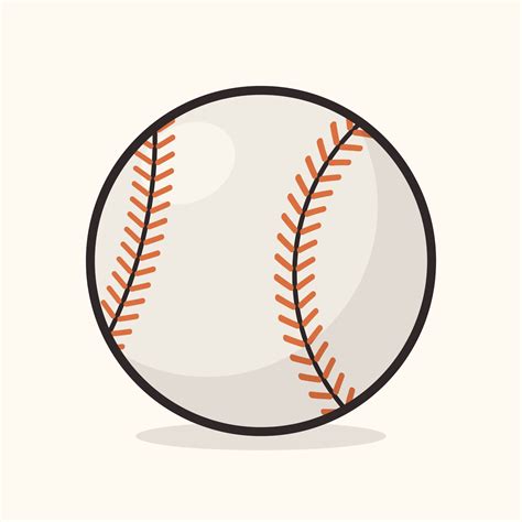 béisbol pelota dibujos animados icono vector ilustración. Deportes icono concepto ilustración ...