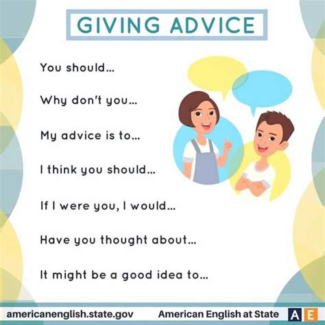 Giving Advice and Asking For Advice | Vocabulary Home