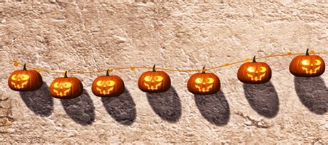 Second Life Marketplace - LOP Halloween Orange Pumpkin String Lights