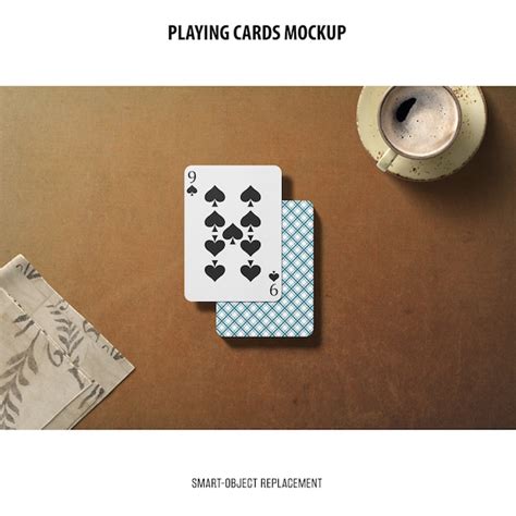 Free PSD | Playing cards mockup