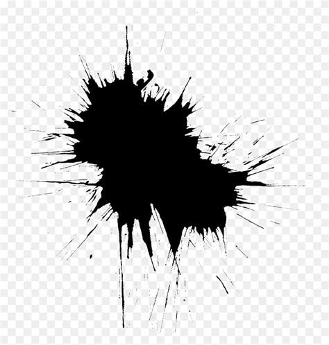 Paint Brush Splash Black Splash For Picsart, Nature, Outdoors, Night HD PNG Download – Stunning ...