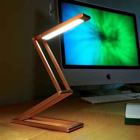 Auraglow Wireless Dimmable Desk Lamp USB Rechargeable Folding LED ...