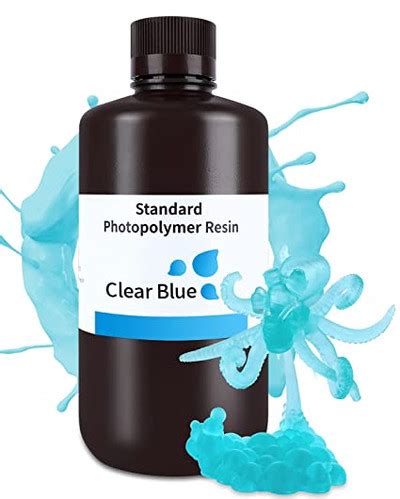 ELEGOO Standard LCD UV-Curing Photopolymer Resin for 3D Printer - clear Blue