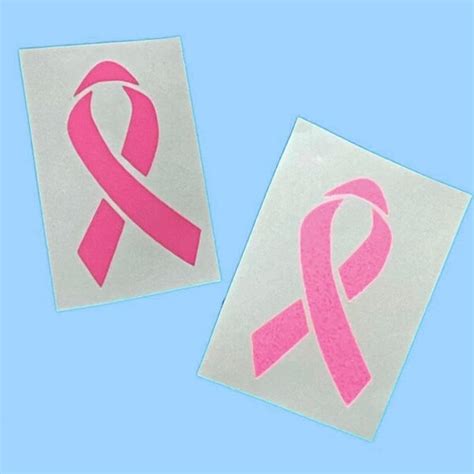 Pink Ribbon Decal - Etsy