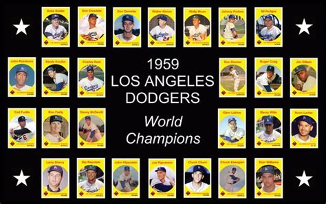 Los Angeles Dodgers Baseball 1959 World Series by BobbleheadCity