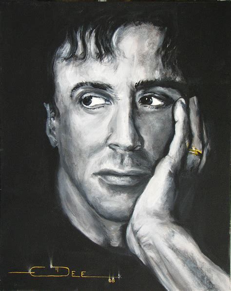 Sylvester Stallone Painting by Eric Dee