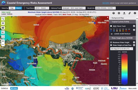 Hurricane Isaac 2012 – Coastal Emergency Risks Assessment