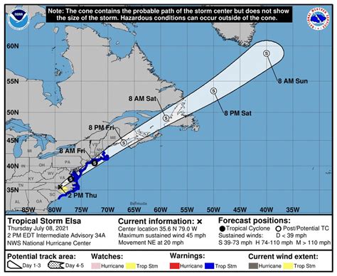 Tropical Storm Elsa 2021 hanging on as it tracks toward Atlantic coast - al.com