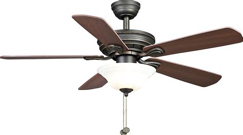 Hampton Bay Wellston 44-inch 5-Blade Oil-Rubbed Bronze Indoor Ceiling ...