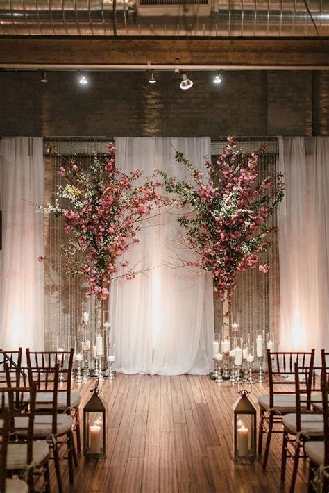 Astonishing Wedding Backdrop Decor Ideas For Beautiful Ceremony | Dusty rose wedding, Tree ...