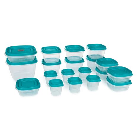 Rubbermaid Easy Find Vented Lids Food Storage Containers, Set of 19 (38 ...