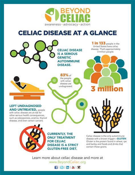 Celiac Disease Fast Facts Infographic - GlutenBee