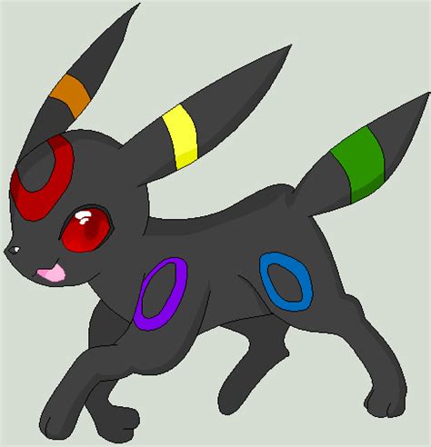 Rainbow Umbreon Gif by BeyondTherapy on DeviantArt