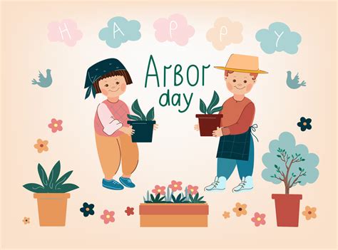 Arbor day vector 19487477 Vector Art at Vecteezy