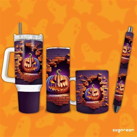 Halloween Pumpkin Bundle | Tumbler | Mug | Pen - Svg Ocean — svgocean