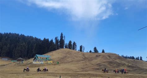 Snowless Gulmarg meadows turn into dry cricket fields - Daily Good Morning Kashmir