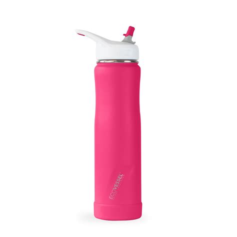 Insulated Straw Water Bottle - Reusable Stainless Steel Bottle with ...