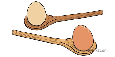 Egg and Spoon Race Wooden Spoon Game Fun Kids Activities Activity EYFS KS1