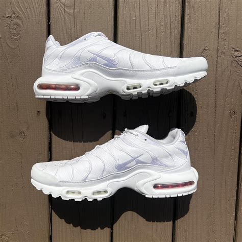 Nike Air Max Plus Tns in Triple White No box Only... - Depop