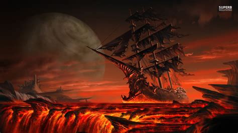 Ghost Pirate Ship Wallpaper - WallpaperSafari