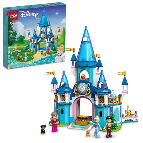 LEGO Disney Princess Cinderella and Prince Charming's Castle 43206 Doll ...