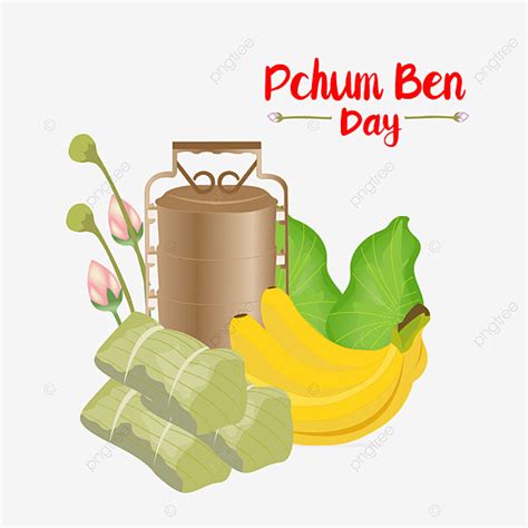 Pchum Ben Vector Hd PNG Images, Pchum Ben Day Festival Food Design, Pchum Ben, Buddhism, Worship ...