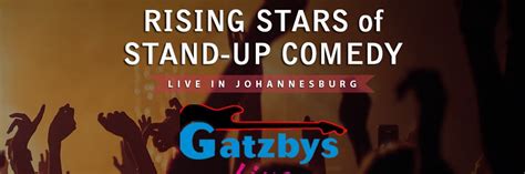 Book tickets for Rising Stars of South African Stand-up Comedy at Gatzbys LIVE - 11 July 2024