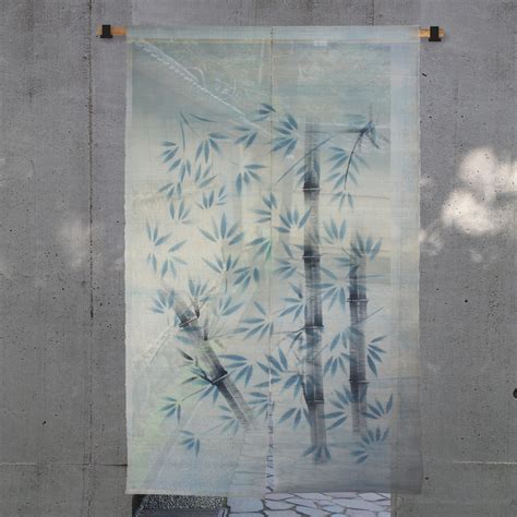 Linen Noren Japanese Noren Noren Curtain Bamboo Noren Hand - Etsy