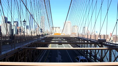 View on Brooklyn Bridge in New York 1294222 Stock Video at Vecteezy