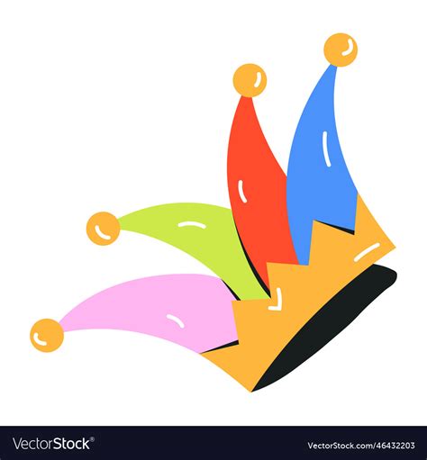 Jester hat Royalty Free Vector Image - VectorStock