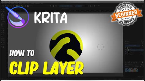 Krita How To Clip Layer For Beginner - YouTube