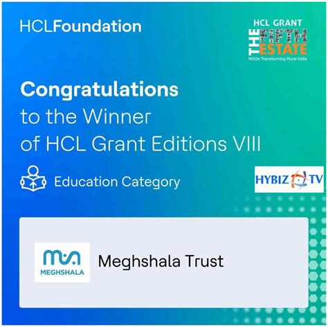 HCL Foundation announces 2023 HCL Grant recipients | Hybiztv