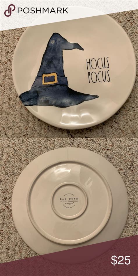 Rae Dunn Large Halloween Hocus Pocus Plate | Dunn, Rae dunn, Halloween ...