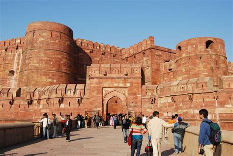 The fort is also known as Lal Qila. Agra Fort built by Akbar. | Agra ...